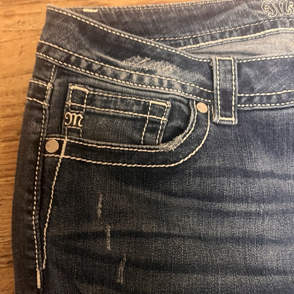 Miss Me Distressed Boyfriend Ankle Size 30 Stretchy Comfy Stylish Date Night - Picture 6 of 16